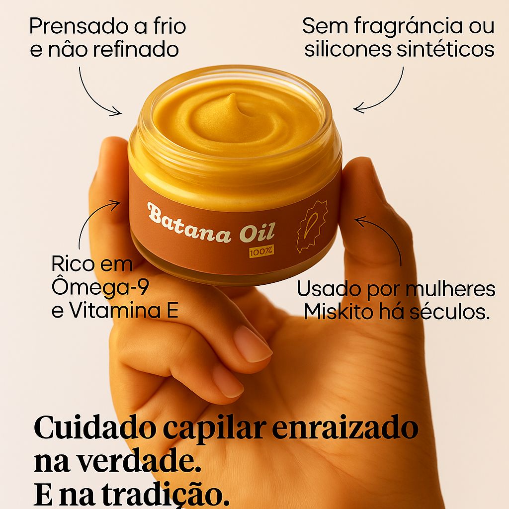 Óleo Natural de Crescimento Capilar de Batana