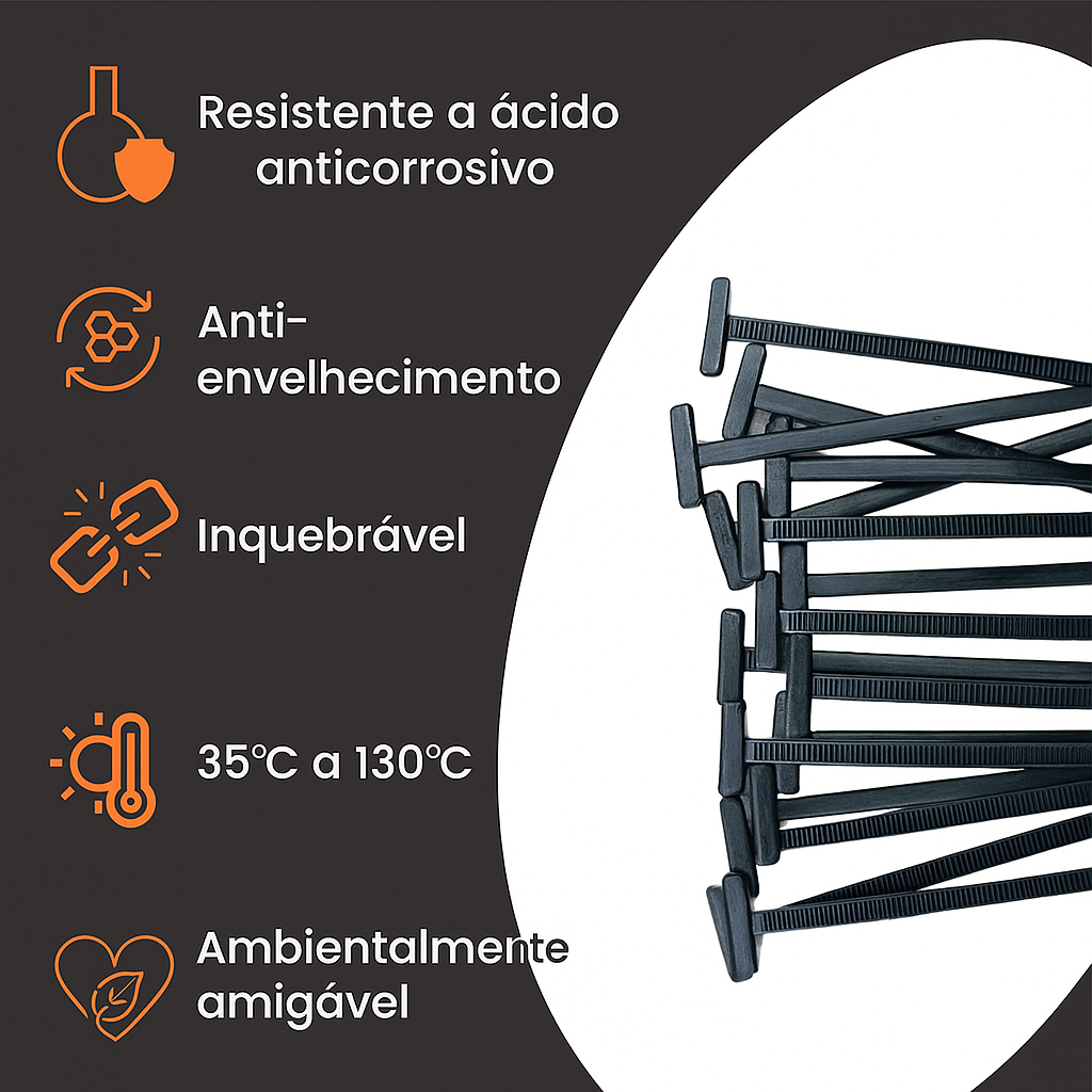Fivela Universal para Abraçadeiras de Nylon