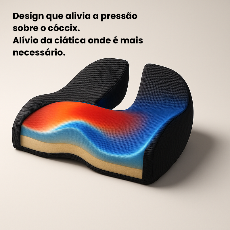 Assento Ergonómico Premium Com Espuma De Memória