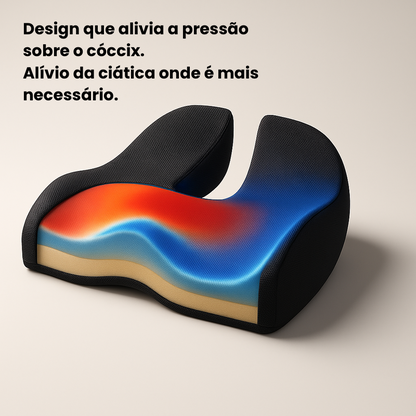 Assento Ergonómico Premium Com Espuma De Memória