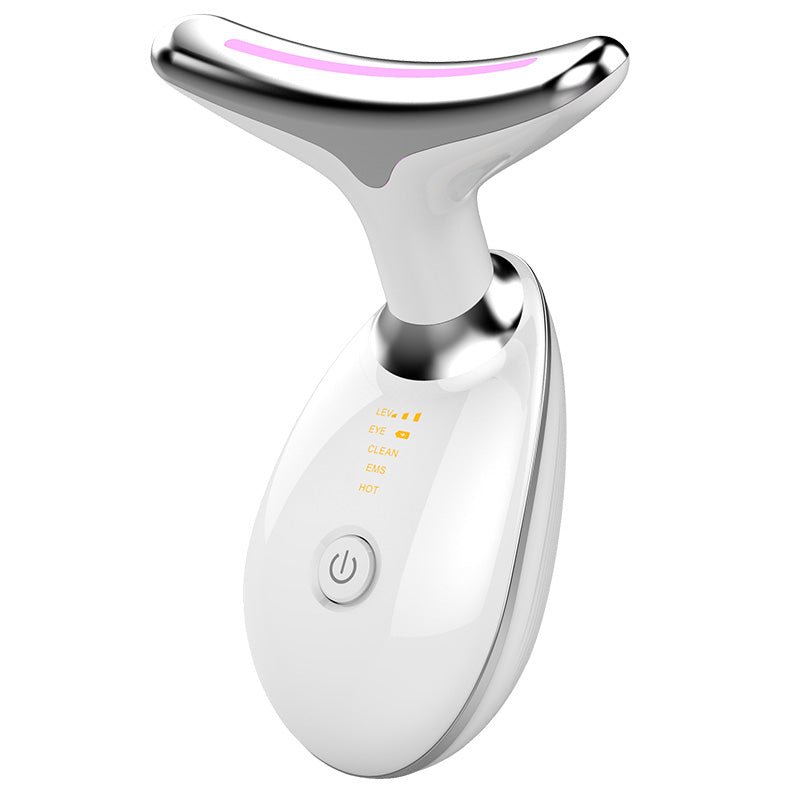 Massajador Facial e de Pescoço com Terapia de Luz Vermelha EMS – Lifting, Anti-Rugas e Refirmante